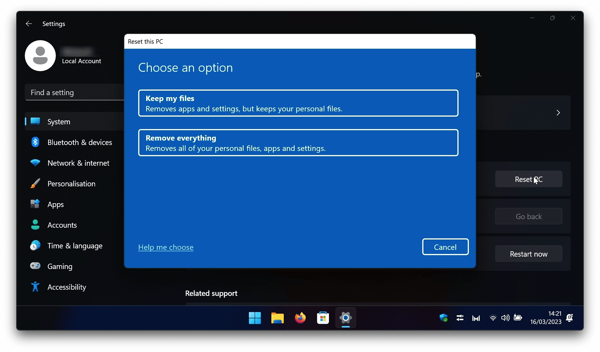 How to factory reset Windows 11 | mydoodads.com