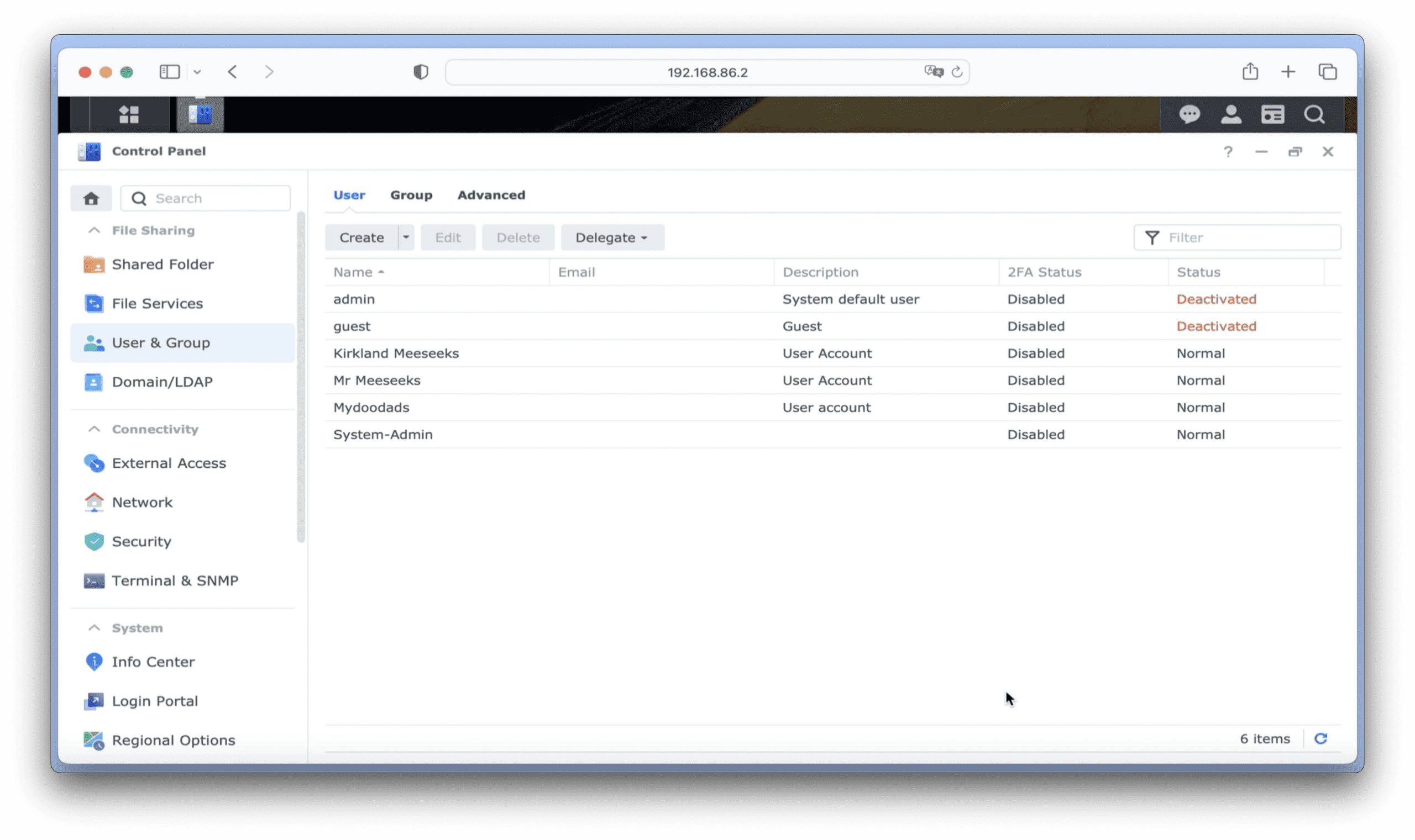 Synology NAS beginners guide | part 13 | Create user accounts ...