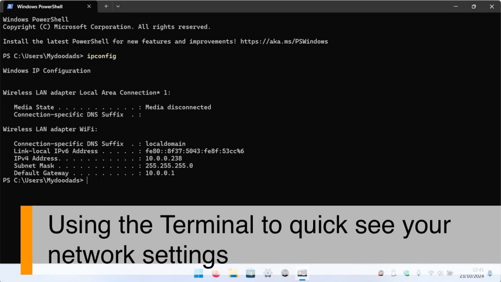 How to quickly find your IP address using the Windows Terminal ...